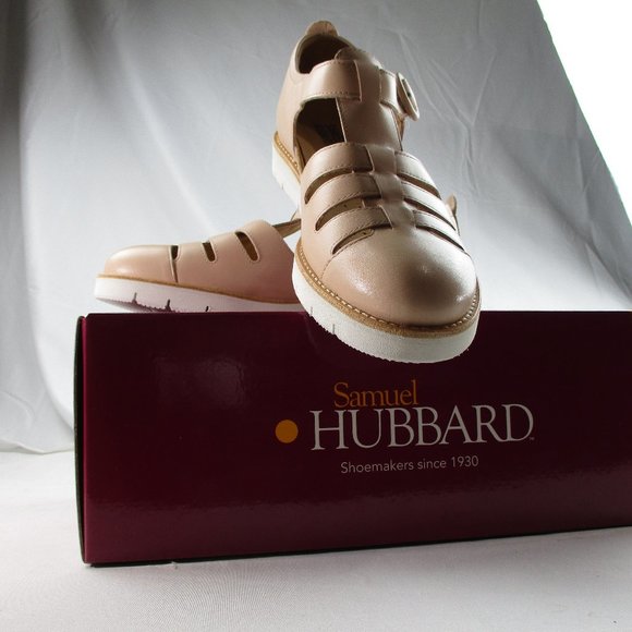 Women's Sizes 6 +10 Anytime Blush Leather Shoes Samuel Hubbard. FREE SHIPPING! - Picture 1 of 16
